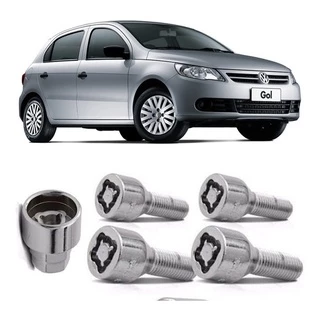 Kit Parafuso Antifurto Roda - Vw Gol Voyage Saveiro G5 G6 G7