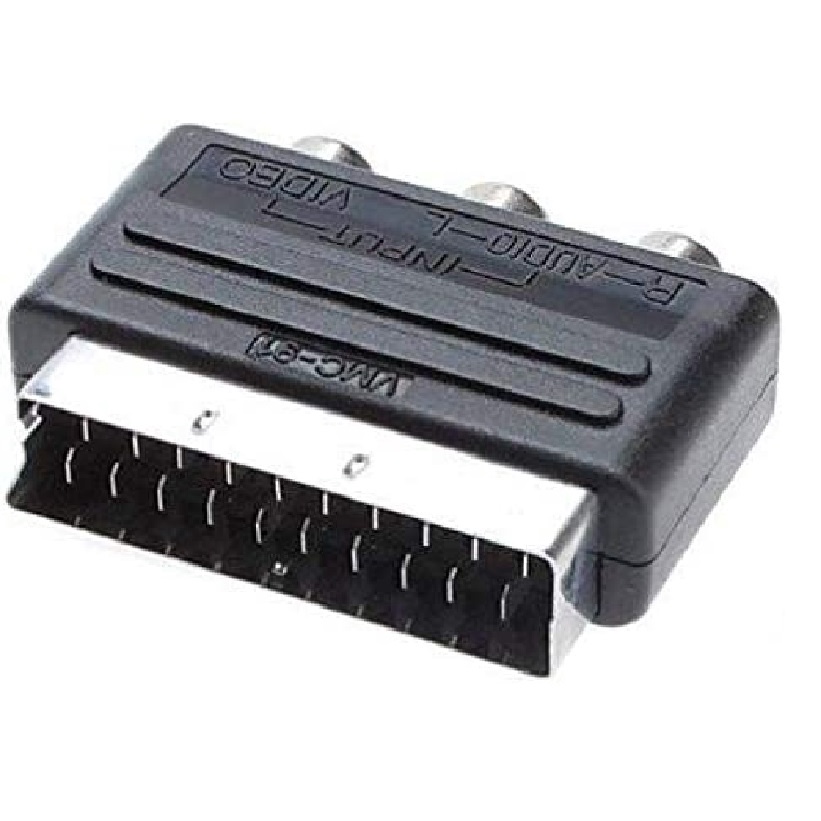 Adattatore scart blocco ufficiale Microsoft Xbox 360 a 3 RCA AV Audio