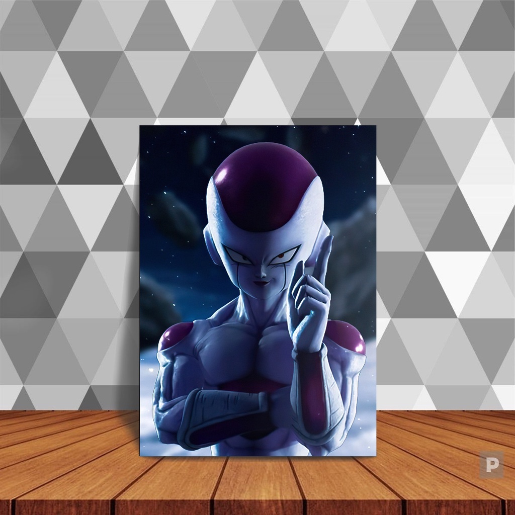 Placa Dragon ball Freeza dourado