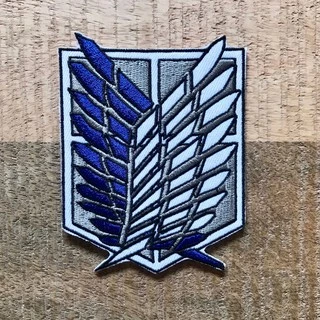 Patch Atack on Titan Shingeki no Kyojin pequeno bordados para cosplay os personalização de roupas