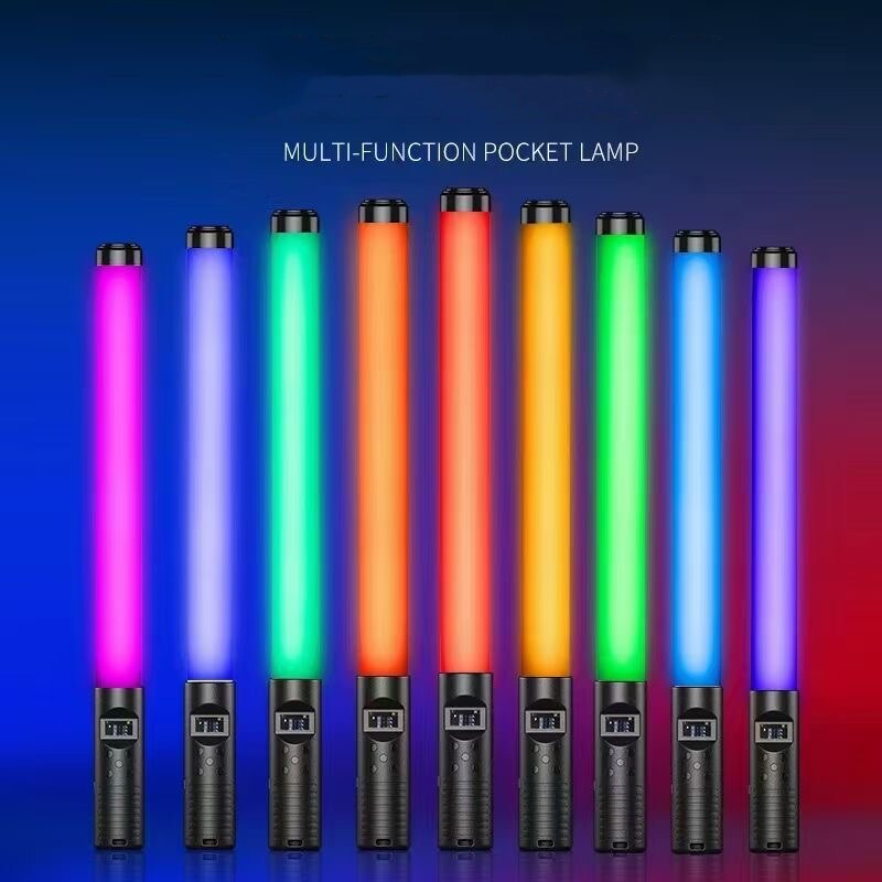 RGB Luz Varinha 20 W Handheld LED Fotografia Tubo De Com Efeitos De Iluminação Múltiplas Para O Partido Ao Vivo Fluxo Levou Bastão