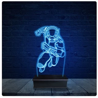 Luminária Led Acrilico Abajur - Homem Formiga Marvel 10