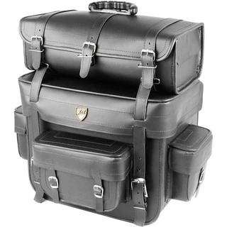 Alforge Traseiro (Bolsa) Custom 60 Litros Couro Liso