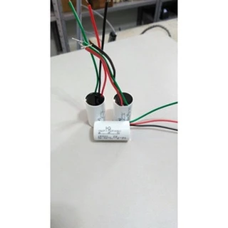 Capacitor 3 Fios 7uf+3uf 250v Para Ventilador C/ 10 Unidades