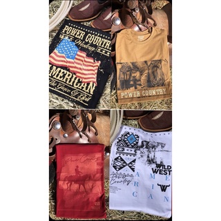 Camiseta country tamanho G masculina.