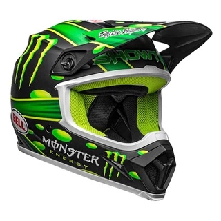 Capacete Bell Mx9 Mips McGrath Showtime Monster Verde Preto Trilha