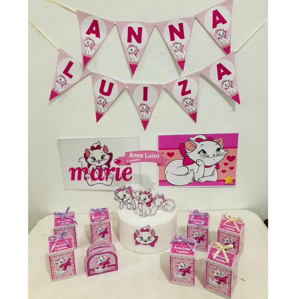 kit festa só um bolinho Gatinha Marie, Magalu Empresas