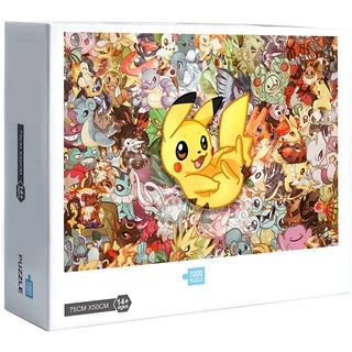 Quebra-Cabeça Pokemon 300 500 1000 Peças De Madeira Jogos Educativos