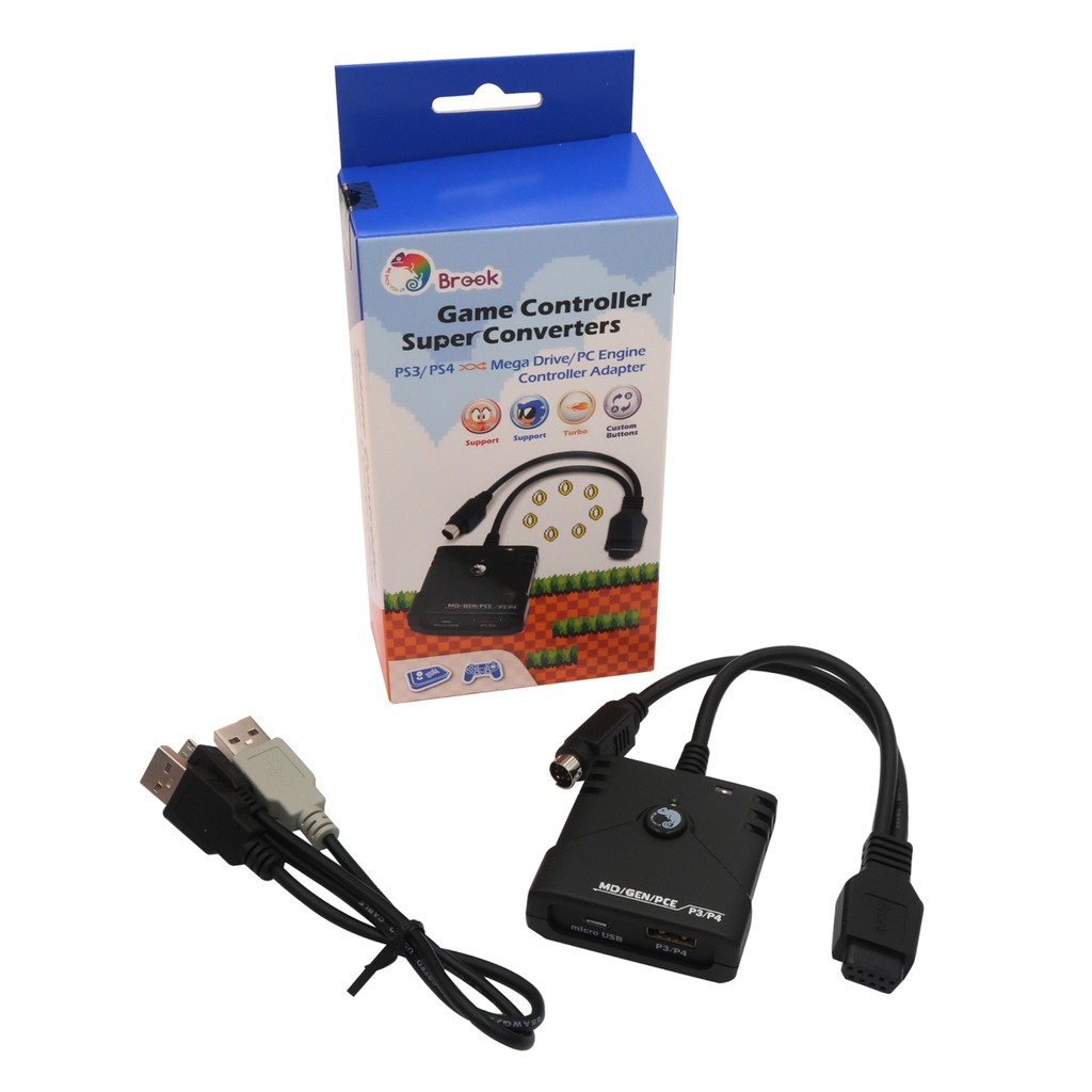 Brook PS3 PS4 to MegaDrive PC Engine PC Super Converter