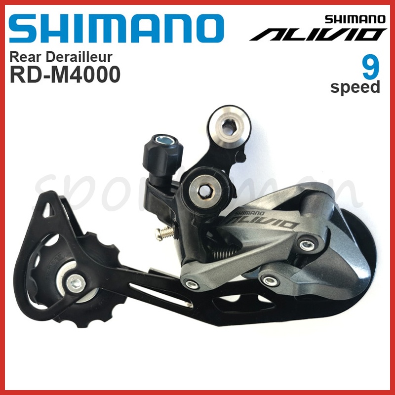 Shimano Alivio RD-M4000 9 Velocidade MTB Descarrilhador Traseiro