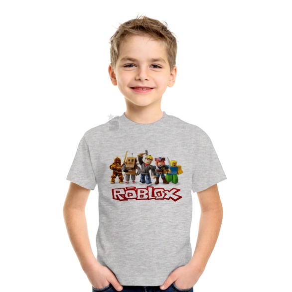 Camiseta infantil ROBLOX para desenhos animados, camisas