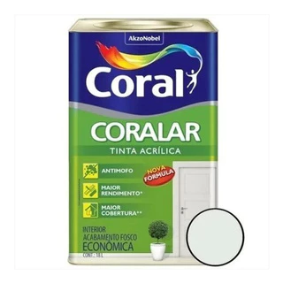 Tinta Acrilica Coralar Com Antimofo Coral 18l Branco Fosco