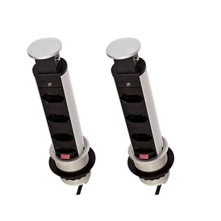 Kit 2 Torres de Tomada Multiplug 3 tomadas