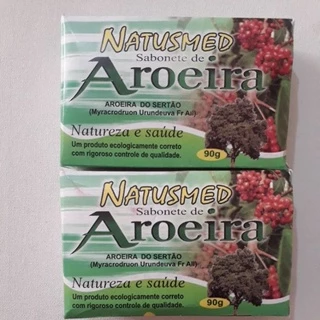 Sabonete de aroeira 2 unidades de 90g cada