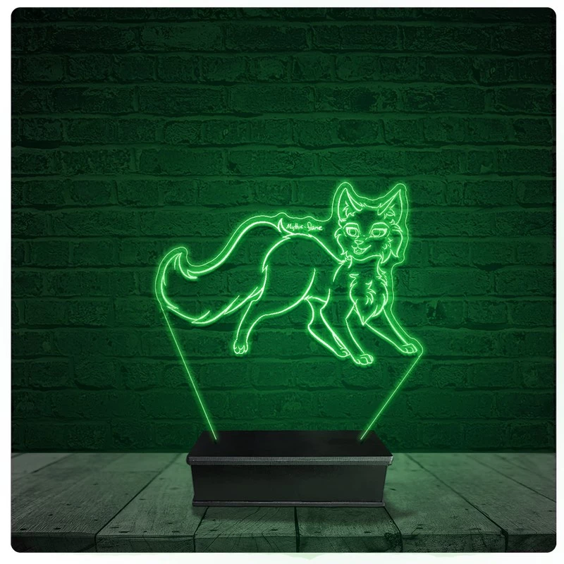 Luminária Abajur Acrílico Led - Gato Pet Shop 24