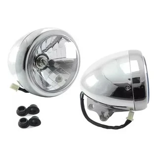 Farol Bloco Optico completo kansas 150 Moto Custom cafe racer