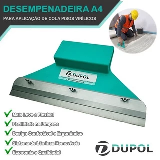 Desempenadeira Cola Piso Vinílico A4