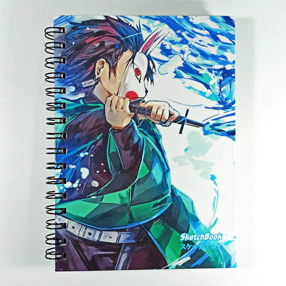 Sketchbook Tanjiro Kamado 75gr 90gr 180gr 240gr A5 Caderno De Desenho Capa  Dura Demon Slayer Versão Limitada