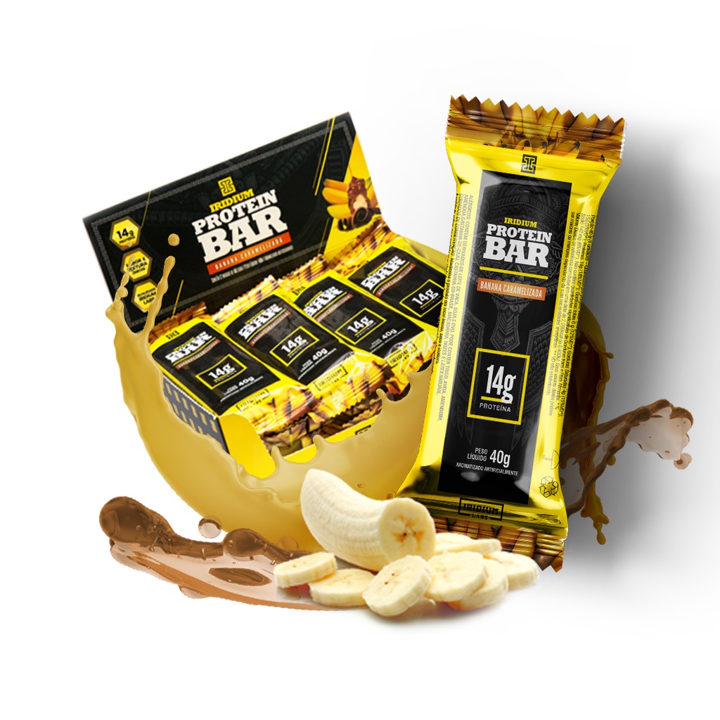 Whey Protein Bar Caixa com 12 unidades – Iridium Labs