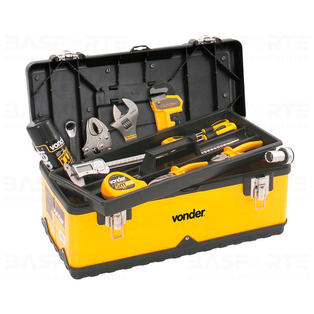 Caixa Maleta Metalica P/ Guardar Ferramentas Cmv 0380 Vonder