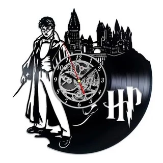 Harry Potter 05 - Relógio Disco De Vinil Decoração