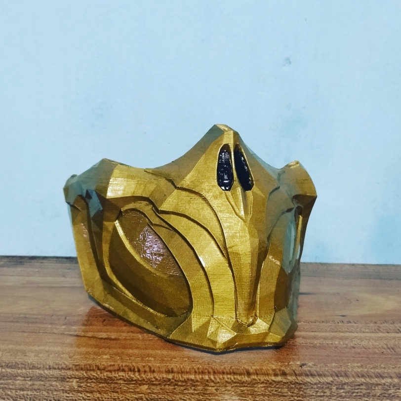 Máscara Scorpion Mortal Kombat 11 Com Elástico | Shopee Brasil