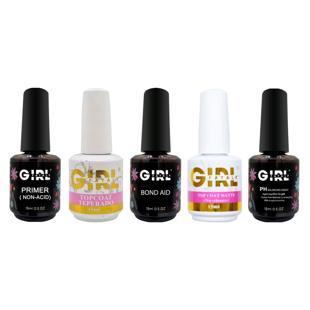 Kit Preparadores Primer + Bond Aid + Top Coat   Real Love | Shopee Brasil