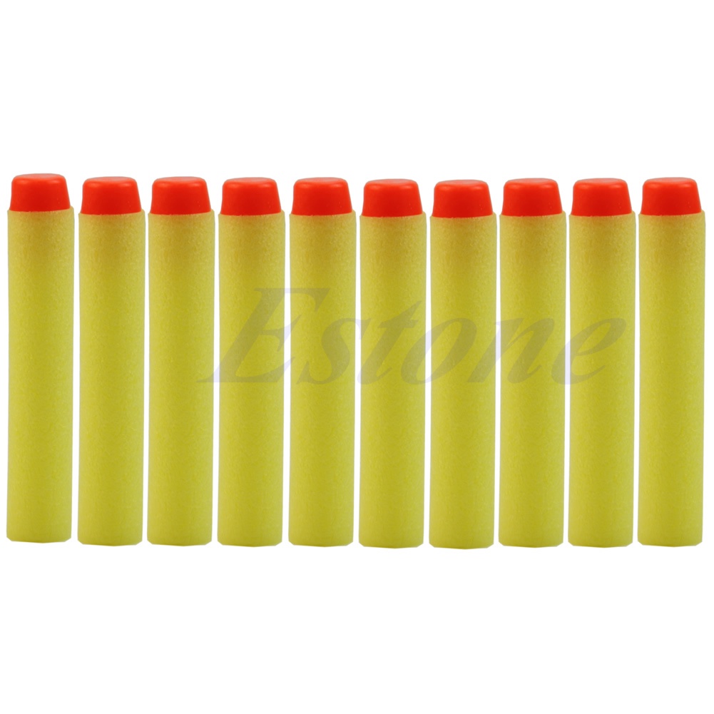 7.2cm 100pcs para Nerf balas macias dardos cabeça redonda recarga esponja  dardos crianças balas de brinquedo arma balas para Nerf N-strike blasters