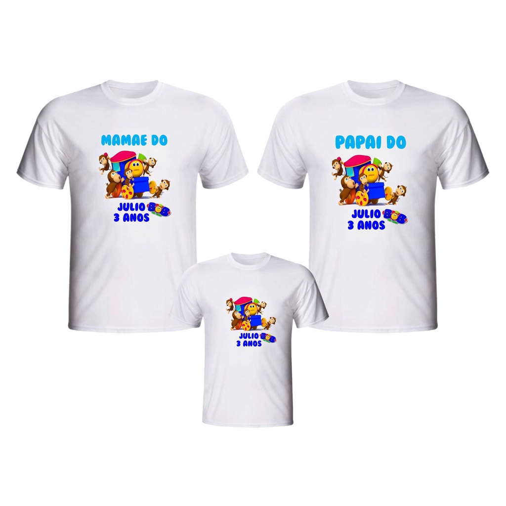 Camiseta brasil branca infantil personalizada