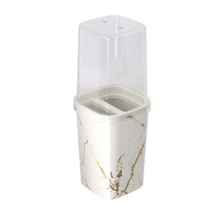 Porta Escova de Dente Decorado Classic BRANCO MÁRMORE
