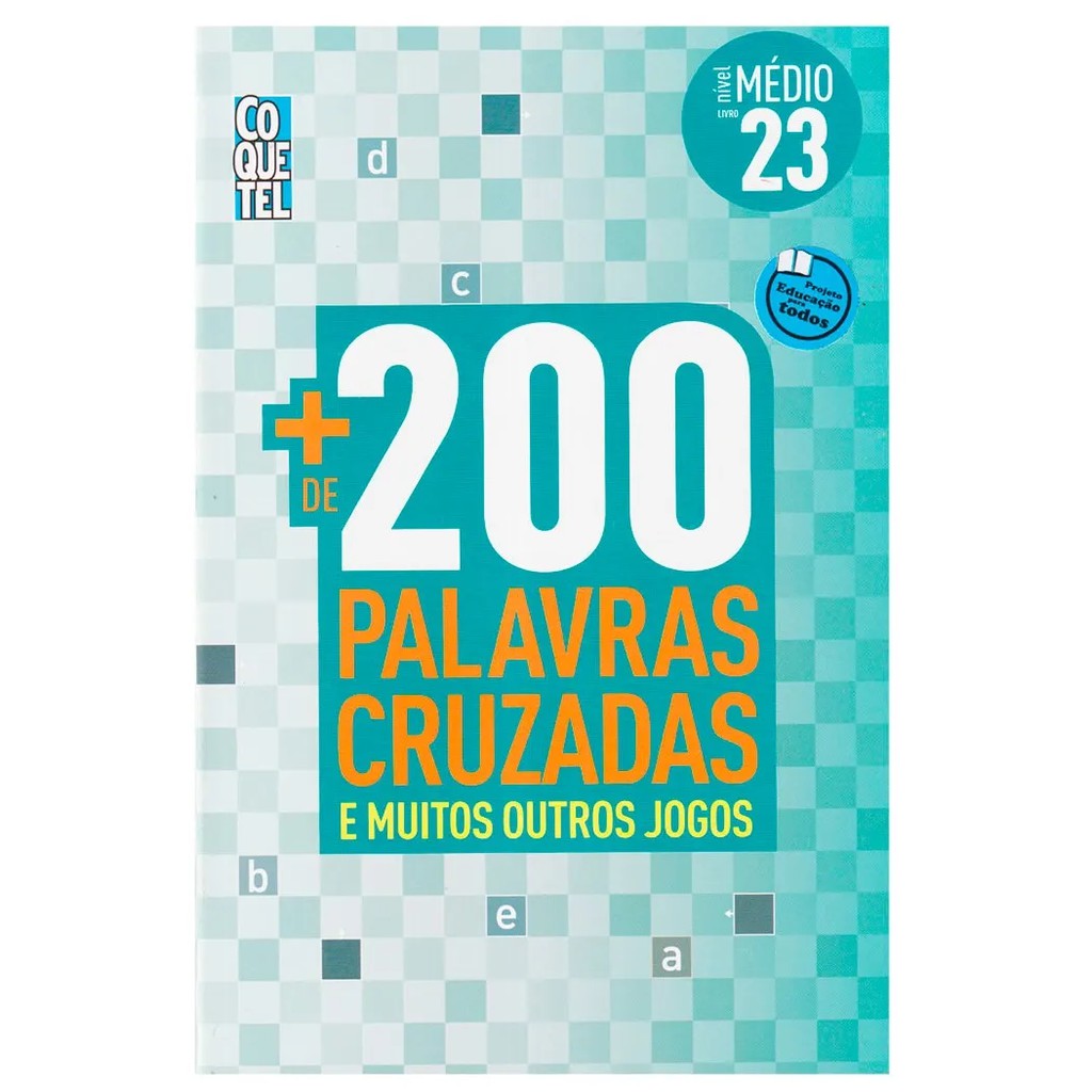  Livro Mais 200 Palavras Cruzadas nível médio Ed 35 : Equipe  Coquetel