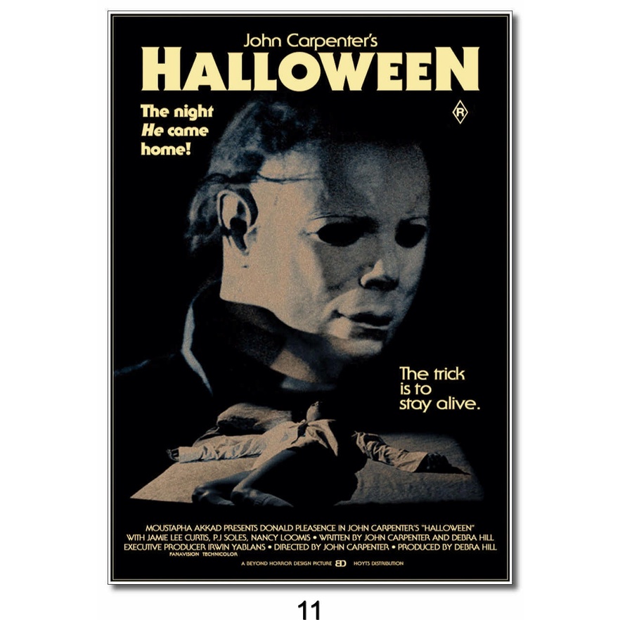Halloween - A Noite do Terror (1978)  Filmes clássicos de terror, Filmes  antigos de terror, Cartazes de filmes de terror