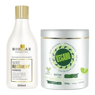kit alisamento botox detok tratamento escova natural terapia