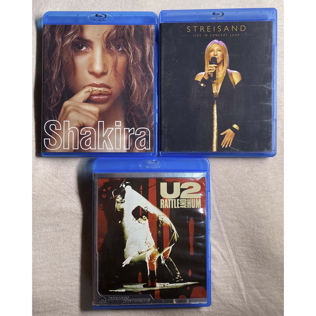 Blu-ray Shakira, Barbra Streisand, U2 - Rattle And Hum (Importados