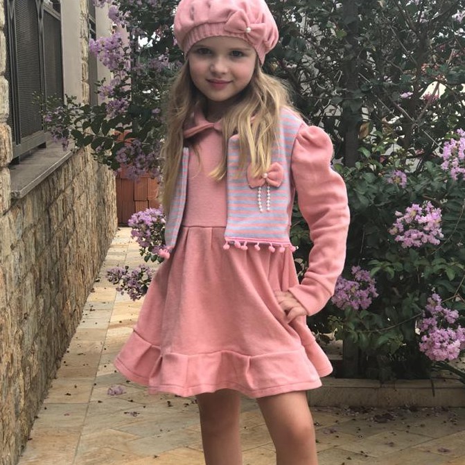 Vestido de inverno store infantil para festa