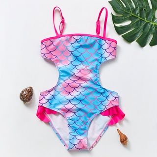 3-10 Anos Maiô Para Meninas Verão 2022 Moda Roupa De Banho De Infantil Bebe Boquini Crianças Sereia Roupas Praia