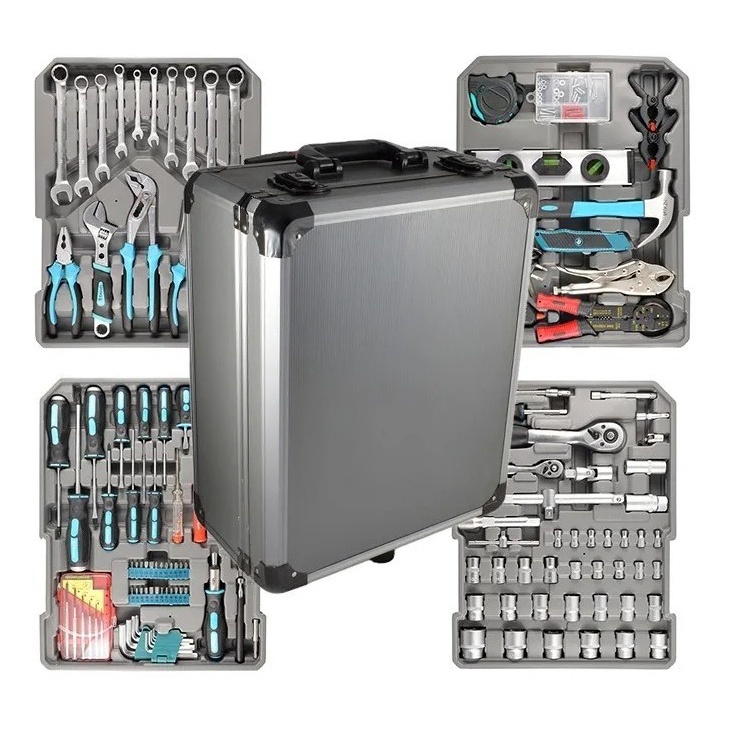 Maleta De Ferramentas Aluminio Com 186 Pecas Profissional