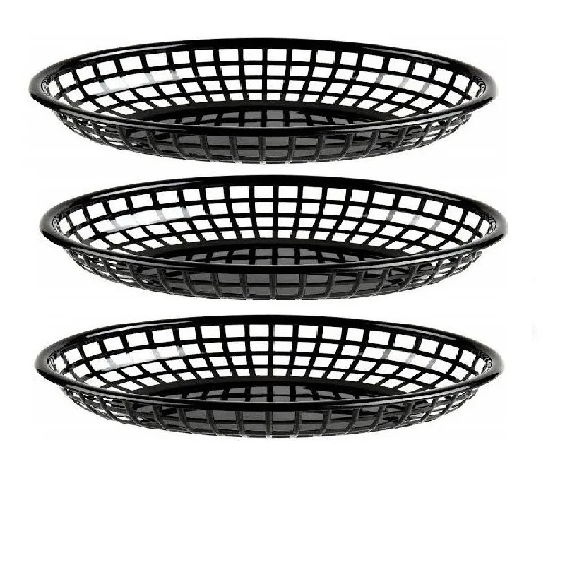 Cesta Bar Pastelaria Cestinha Lanche Fritas Porção Com 24 U barato BPA FREE