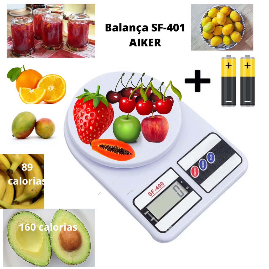 BALANÇA DIGITAL DE COZINHA 10KG AIKER SF-401