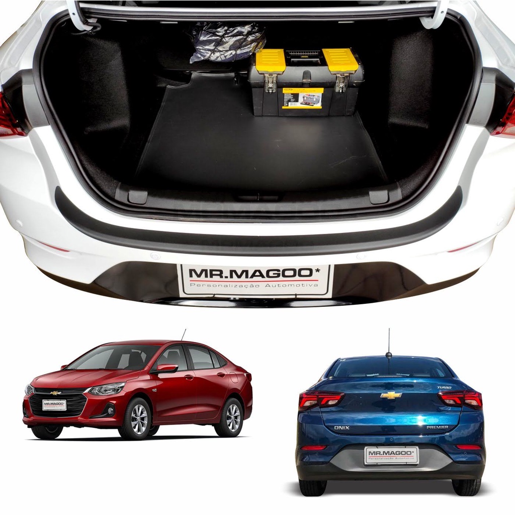 Soleira Protetora da Mala Adesivo para Carro ONIX PLUS 2020 2021 2022 2023 Acessórios para Carro MRMAGOO