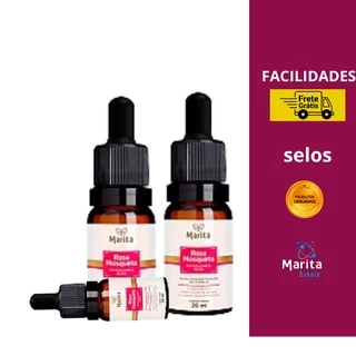 kit 3 Oleo Rosa Mosqueta ozonizado nanotecnologia da Marita