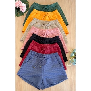 Kit Revendedora 10 Unidades Short Feminino Moletom Cores Variadas