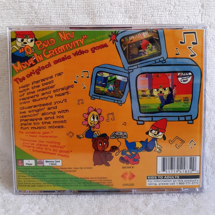 PARAPPA THE RAPPER JOGO REPRÔ PARA PLAYSTATION 1 | Shopee Brasil