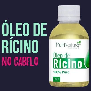 Óleo de Rícino 60ml - Crescimento Capilar + Antiqueda + Bloqueia Calvície