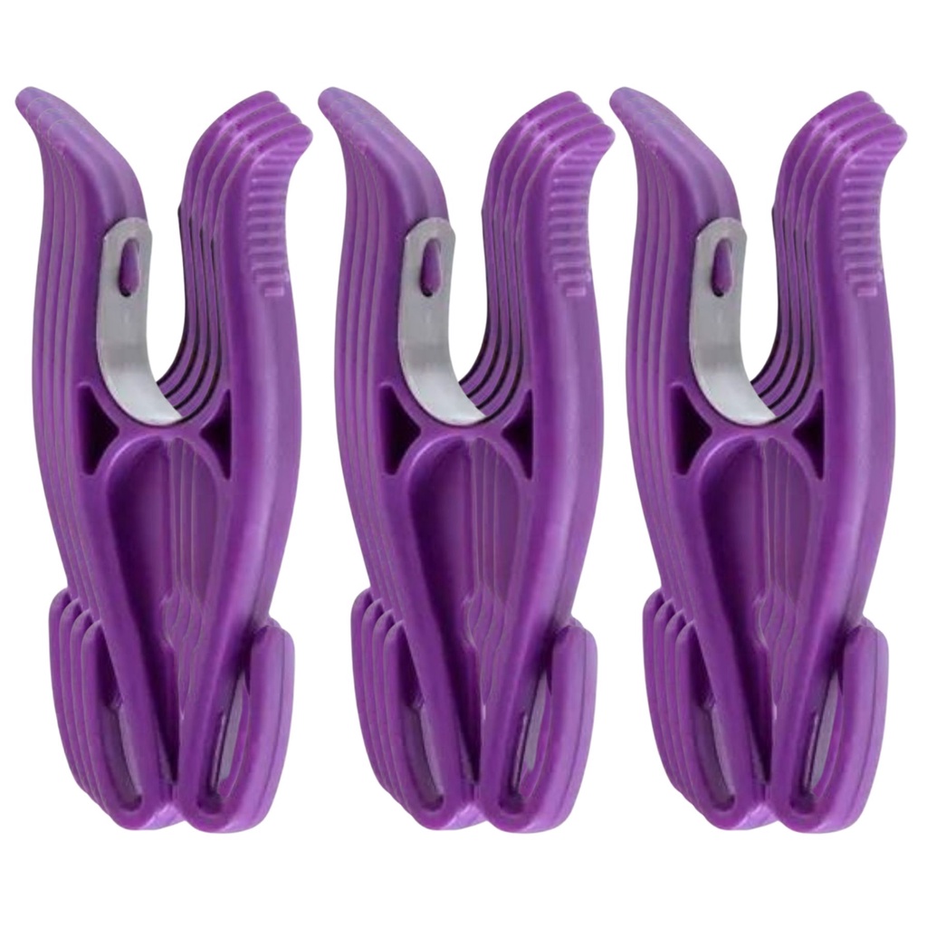 Kit 36 Prendedores Pregador Resistente Plastico Sec+ Roxo | Shopee Brasil