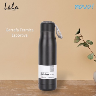 Garrafa De Água 550ml Aço Inoxidável Alta Qualidade Para Academia Fitness Esporte