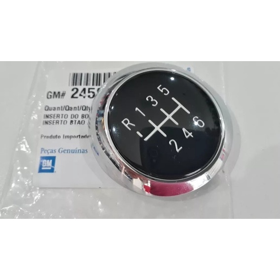 Emblema Manopla Cambio Onix Prisma Spin 6 Marchas 17/19 Original 24584366