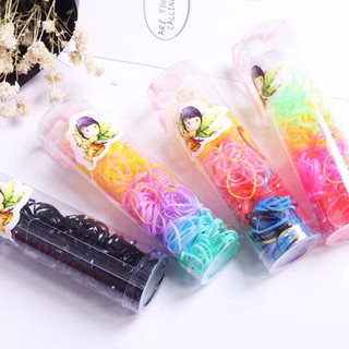 kit 200 Elastico cabelo borrachinha liguinha de cabelo silicone pronto entregar