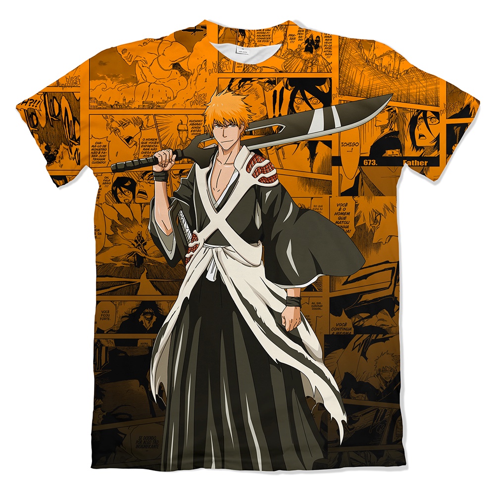 Camiseta Personalizada Anime Bleach Ichigo HD 01