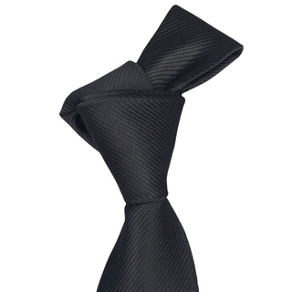 Gravata Slim Fit Toque de Seda - Preta com Azul e Marrom - COD: PX493